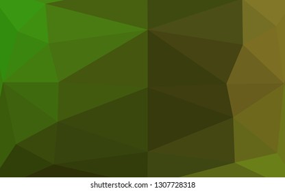Light Green vector polygonal background. An elegant bright illustration with gradient. Completely new design for your business.