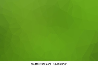 Light Green vector polygonal background. Glitter abstract illustration with an elegant design. Textured pattern for background.