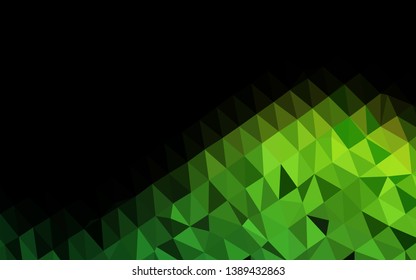 Light Green vector polygonal background. Colorful illustration in abstract style with gradient. New texture for your design.