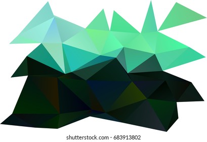 Light Green vector polygonal background. Brand-new colored illustration in blurry style with gradient. A completely new design for your business.