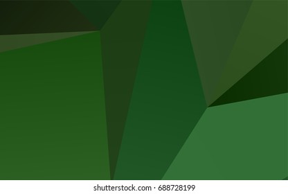 Light Green vector polygonal background. A sample with polygonal shapes. Triangular pattern for your business design.
