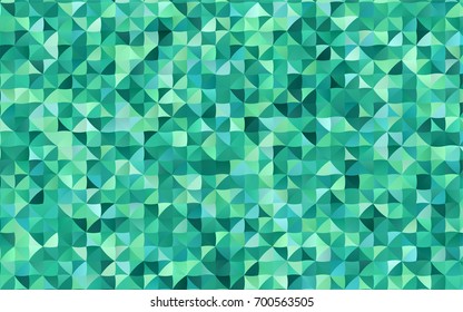 Light Green vector polygonal background. Geometric illustration in Origami style with gradient.  The elegant pattern can be used as part of a brand book.