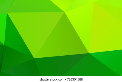 Light Green vector polygonal background. Brand-new colored illustration in blurry style with gradient. The polygonal design can be used for your web site.