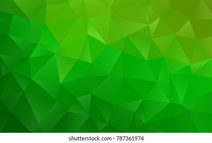 Light Green vector polygonal background. Brand-new colored illustration in blurry style with gradient. The completely new template can be used for your brand book.