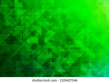 Light Green vector polygonal polygonal. Colorful abstract illustration with gradient. The template can be used as a background for cell phones.
