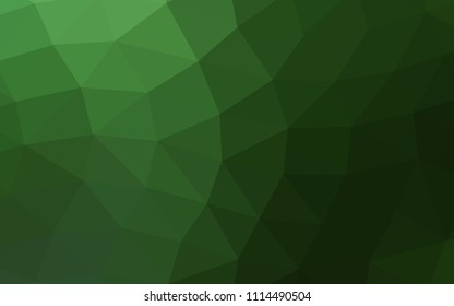 Light Green vector polygonal polygonal. Colorful abstract illustration with gradient. The template can be used as a background for cell phones.