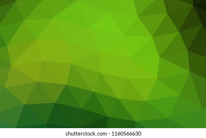 Light Green vector polygonal polygonal. Glitter abstract illustration with an elegant design. A completely new design for your business.