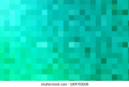 Light Green vector polygonal illustration, which consist of rectangles. Rectangular pattern for your business design. Geometric background in Origami style with gradient. 