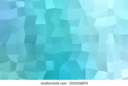 Light Green vector polygonal illustration, which consist of rectangles. Rectangular pattern for your business design. Geometric background in Origami style with gradient. 