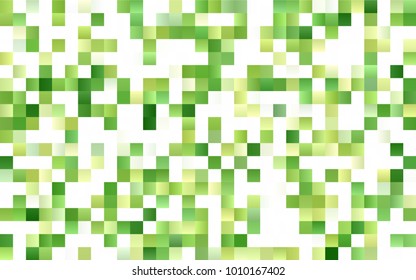 Light Green vector polygonal illustration, which consist of rectangles. Rectangular pattern for your business design. Geometric background in Origami style with gradient. 