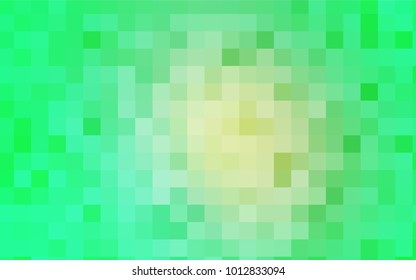 Light Green vector polygonal illustration consisting of rectangles. Rectangular design for your business. Creative geometric background in origami style with gradient.