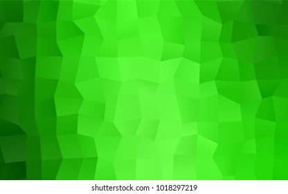 Light Green vector polygonal illustration, which consist of rectangles. Rectangular pattern for your business design. Geometric background in Origami style with gradient. 