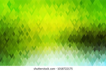 Light Green vector polygonal illustration, which consist of rectangles. Rectangular pattern for your business design. Geometric background in Origami style with gradient. 