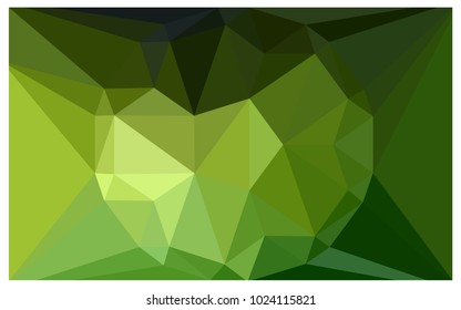 Light Green vector polygonal illustration, which consist of triangles with a gemstone in center. Triangular design of a huge diamond for your business. Creative geometric background of gems.