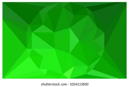 Light Green vector polygonal illustration, which consist of triangles with a gemstone in center. Triangular design of a huge diamond for your business. Creative geometric background of gems.