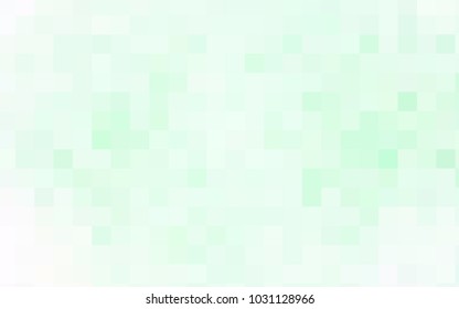 Light Green vector polygonal illustration consisting of rectangles. Rectangular design for your business. Creative geometric background in origami style with gradient.