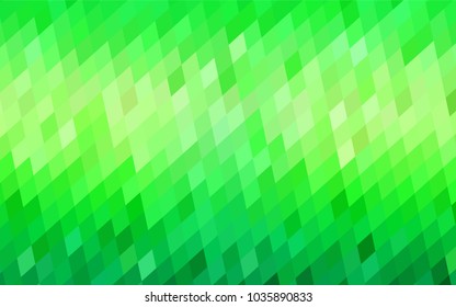 Light Green vector polygonal illustration consisting of rectangles. Rectangular design for your business. Creative geometric background in origami style with gradient.