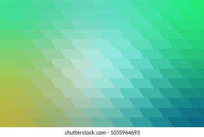 Light Green vector polygonal illustration, which consist of rectangles. Rectangular pattern for your business design. Geometric background in Origami style with gradient. 