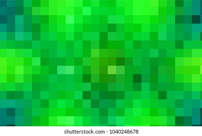 Light Green vector polygonal illustration consisting of rectangles. Rectangular design for your business. Creative geometric background in origami style with gradient.