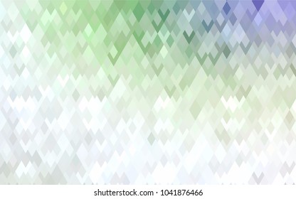 Light Green vector polygonal illustration, which consist of rectangles. Rectangular pattern for your business design. Geometric background in Origami style with gradient. 