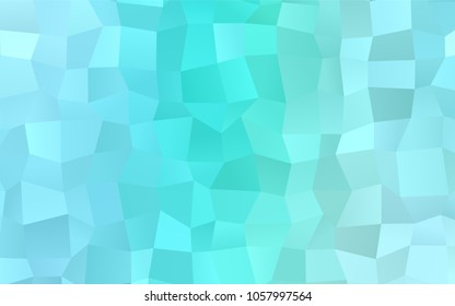 Light Green vector polygonal illustration, which consist of rectangles. Rectangular pattern for your business design. Geometric background in Origami style with gradient. 