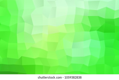 Light Green vector polygonal illustration consisting of rectangles. Rectangular design for your business. Creative geometric background in origami style with gradient.