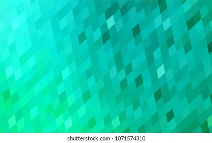 Light Green vector polygonal illustration, which consist of rectangles. Rectangular pattern for your business design. Geometric background in Origami style with gradient. 