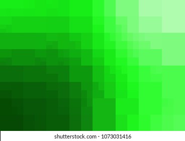 Light Green vector polygonal illustration, which consist of rectangles. Rectangular design for your business. Creative geometric background in Origami style with gradient
