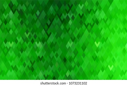 Light Green vector polygonal illustration consisting of rectangles. Rectangular design for your business. Creative geometric background in origami style with gradient.