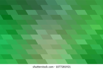 Light Green vector polygonal illustration consisting of rectangles. Rectangular design for your business. Creative geometric background in origami style with gradient.