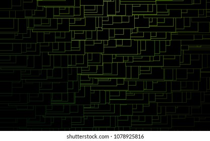 Light Green vector polygonal illustration, which consist of rectangles. Rectangular pattern for your business design. Geometric background in Origami style with gradient. 