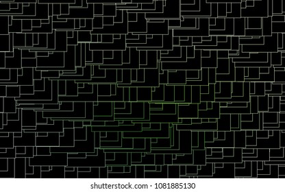 Light Green vector polygonal illustration consisting of rectangles. Rectangular design for your business. Creative geometric background in origami style with gradient.