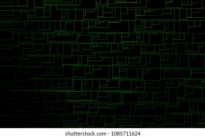 Light Green vector polygonal illustration, which consist of rectangles. Rectangular pattern for your business design. Geometric background in Origami style with gradient. 