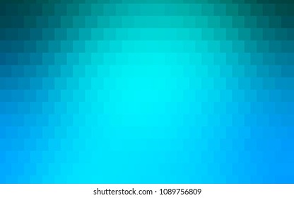 Light Green vector polygonal illustration consisting of rectangles. Rectangular design for your business. Creative geometric background in origami style with gradient.