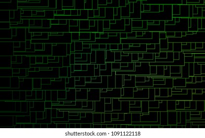 Light Green vector polygonal illustration, which consist of rectangles. Rectangular pattern for your business design. Geometric background in Origami style with gradient. 