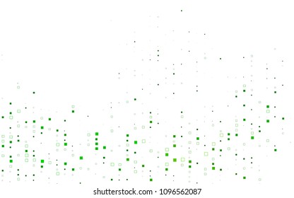 Light Green vector polygonal illustration, which consist of rectangles. Rectangular pattern for your business design. Geometric background in Origami style with gradient. 