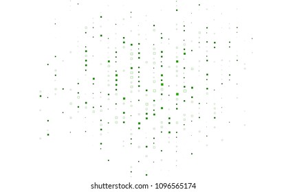 Light Green vector polygonal illustration consisting of rectangles. Rectangular design for your business. Creative geometric background in origami style with gradient.