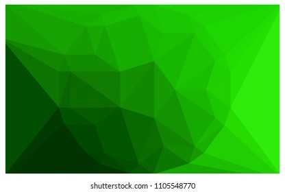 Light Green vector polygonal illustration, which consist of triangles with a gemstone in center. Triangular design of a huge diamond for your business. Creative geometric background of gems.