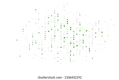 Light Green vector polygonal illustration, which consist of rectangles. Rectangular pattern for your business design. Geometric background in Origami style with gradient. 