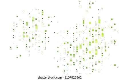 Light Green vector polygonal illustration consisting of rectangles. Rectangular design for your business. Creative geometric background in origami style with gradient.