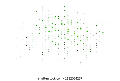 Light Green vector polygonal illustration consisting of rectangles. Rectangular design for your business. Creative geometric background in origami style with gradient.