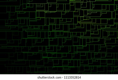 Light Green vector polygonal illustration, which consist of rectangles. Rectangular pattern for your business design. Geometric background in Origami style with gradient. 