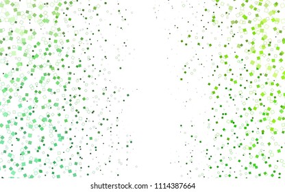 Light Green vector polygonal illustration consisting of rectangles. Rectangular design for your business. Creative geometric background in origami style with gradient.