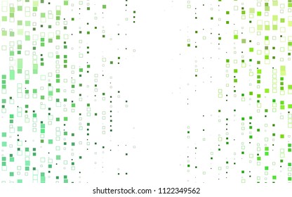 Light Green vector polygonal illustration consisting of rectangles. Rectangular design for your business. Creative geometric background in origami style with gradient.
