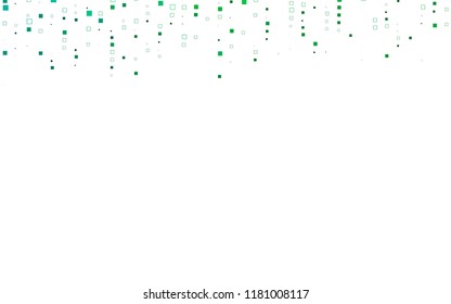 Light Green vector polygonal illustration, which consist of rectangles. Rectangular pattern for your business design. Geometric background in Origami style with gradient. 