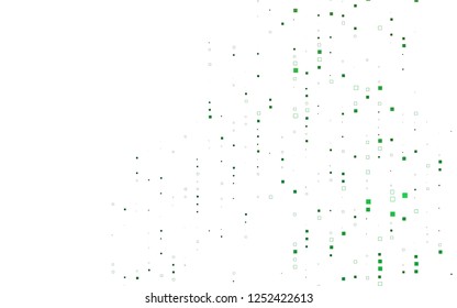Light Green vector polygonal illustration consisting of rectangles. Rectangular design for your business. Creative geometric background in origami style with gradient.