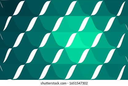 Light Green vector polygonal illustration, which consist of triangles. Triangular pattern for your business design. Geometric background in Origami style with gradient.