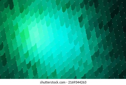 Ilustración poligonal del vector verde claro, compuesta por rectángulos. Diseño rectangular para su negocio. Fondo geométrico creativo en estilo origami con gradiente.
