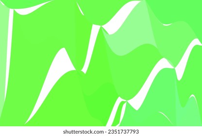 Light Green vector polygonal illustration, which consist of triangles. Triangular design for your business. Creative geometric background in Origami style with gradient