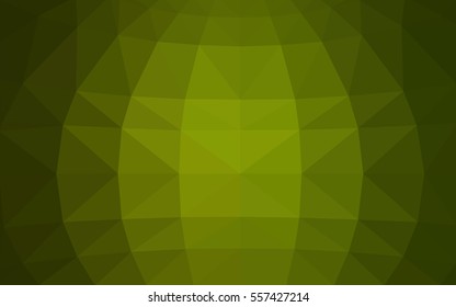 Light Green vector polygonal illustration, which consist of triangles. Triangular pattern for your business design. Geometric background in Origami style with gradient. 